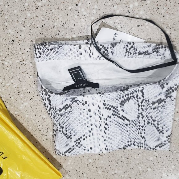 NEW Snake Print Tube Top - Picture 6 of 7